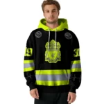 Customized Liverpool Safety Motif Black Neon Green Hoodie Best Selling