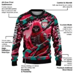 Customized Liverpool Skull Horde Red Sweater Best Selling