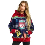 Customized Liverpool Spongebob Patrick Star Red Navy Hoodie Best Selling