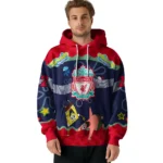 Customized Liverpool Spongebob Patrick Star Red Navy Hoodie Best Selling