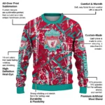 Customized Liverpool Streak Overlay Red Sweater Best Selling