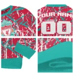 Customized Liverpool Streak Overlay Red Sweater Best Selling