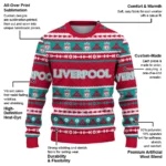 Customized Liverpool Tent Stripes Red White Sweater Best Selling