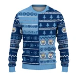 Customized Manchester City Christmastree Bands White Sweater Best Selling