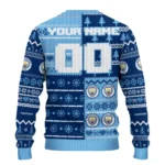 Customized Manchester City Christmastree Bands White Sweater Best Selling