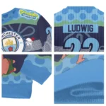 Customized Manchester City Spongebob Designs Blue Sweater Best Selling