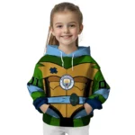 Customized Manchester City Superhero Armor Sky Blue Green Hoodie Best Selling