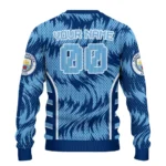 Customized Manchester City Swirl Flow Sky Blue Sweater Best Selling