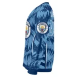 Customized Manchester City Swirl Flow Sky Blue Sweater Best Selling