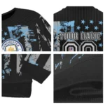 Customized Manchester City Vintage Usa Flag Black Sweater Best Selling