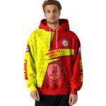 Customized Manchester United Abstract Shape Red Hoodie Best Selling
