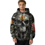 Customized Manchester United Camo Skull Hoodie Best Selling