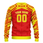 Customized Manchester United Chevron Pattern Red Sweater Best Selling