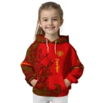 Customized Manchester United Deer Silhouette Red Hoodie Best Selling