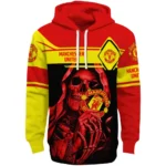 Customized Manchester United Grim Reaper Red Black Hoodie Best Selling