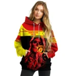 Customized Manchester United Grim Reaper Red Black Hoodie Best Selling