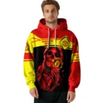Customized Manchester United Grim Reaper Red Black Hoodie Best Selling