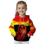 Customized Manchester United Grim Reaper Red Black Hoodie Best Selling