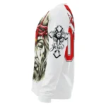 Customized Manchester United Jesus Tears Red White Sweater Best Selling