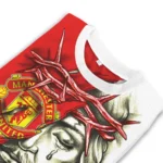 Customized Manchester United Jesus Tears Red White Sweater Best Selling