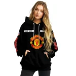 Customized Manchester United Punisher Skull Black Hoodie Best Selling