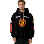 Customized Manchester United Punisher Skull Black Hoodie Best Selling