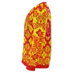 Customized Manchester United Snowflake Matrix Red Sweater Best Selling