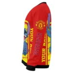 Customized Manchester United Stitch Art Prints Red Sweater Best Selling