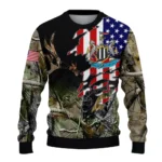 Customized Newcastle United American Flag Claw Sweater Best Selling