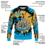 Customized Newcastle United Burst Swirl Blue Sweater Best Selling
