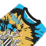 Customized Newcastle United Burst Swirl Blue Sweater Best Selling