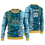 Customized Newcastle United Camouflage Stripe Blue White Sweater Best Selling