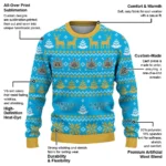 Customized Newcastle United Christmas Designs Blue Sweater Best Selling