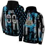 Customized Newcastle United Distressed Flag Blue Black Hoodie Best Selling