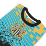 Customized Newcastle United Pixel Flow Blue Black Sweater Best Selling