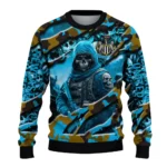 Customized Newcastle United Skull Horde Blue Sweater Best Selling