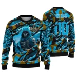 Customized Newcastle United Skull Horde Blue Sweater Best Selling