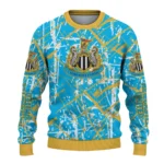 Customized Newcastle United Streak Overlay Blue Sweater Best Selling