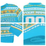 Customized Newcastle United Tent Stripes Blue White Sweater Best Selling