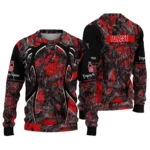 Customized Nottingham Forest Antlers Pattern Red Black Sweater Best Selling