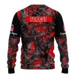 Customized Nottingham Forest Antlers Pattern Red Black Sweater Best Selling