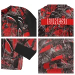 Customized Nottingham Forest Antlers Pattern Red Black Sweater Best Selling