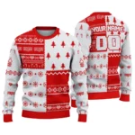 Customized Nottingham Forest Christmastree Bands White Sweater Best Selling
