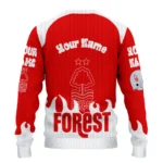 Customized Nottingham Forest Flame Border Red Sweater Best Selling