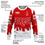 Customized Nottingham Forest Flame Border Red Sweater Best Selling
