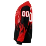 Customized Nottingham Forest Flame Outline Red Black Sweater Best Selling
