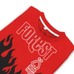 Customized Nottingham Forest Flame Outline Red Black Sweater Best Selling