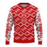 Customized Nottingham Forest Lattice Gridwork Red Sweater Best Selling