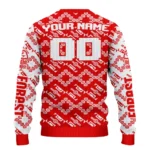 Customized Nottingham Forest Lattice Gridwork Red Sweater Best Selling