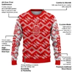 Customized Nottingham Forest Lattice Gridwork Red Sweater Best Selling